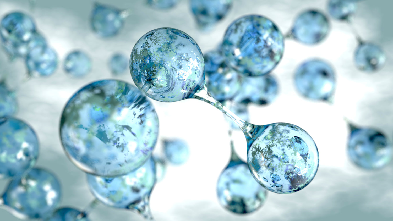 Wassermoleküle zur Veranschaulichung der Wirkweise